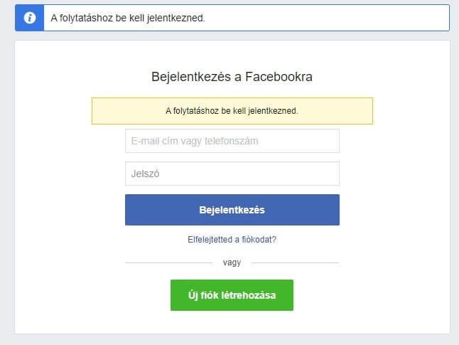 Facebook aktív bejelentkezések