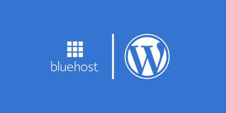 BlueHost tárhely és WordPress logó